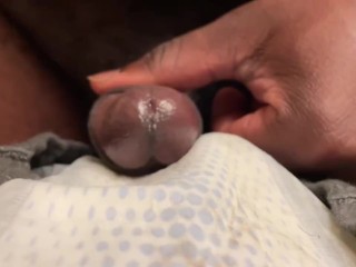 Pissing In My Depends  Follow My JustForFans @BlackBoiiBear