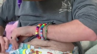 Furry ABDL Daddy Having Fun In a Soggy Diaper.