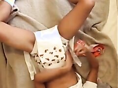 Guy diaper change