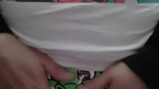 Naughty boy Rubbing and showing Very Wet Diaper